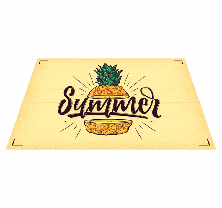 Tovaglietta americana frase grafica ananas estivo - TenStickers