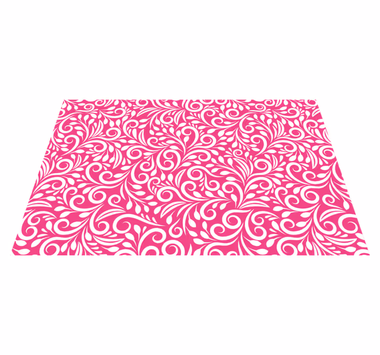 Tovaglietta americana motivo floreale a spirale - TenStickers