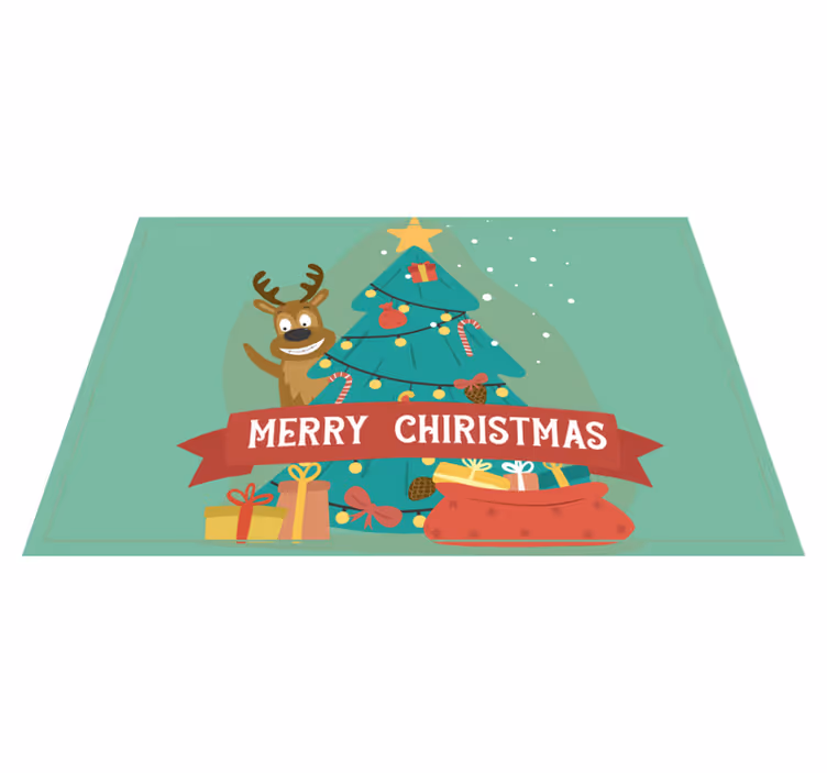 Tovaglietta personalizzata natale albero festoso - TenStickers