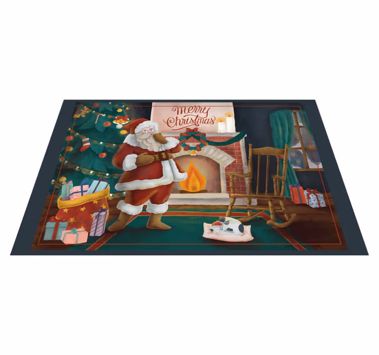 Tovaglietta personalizzata natale raccolta babbo natale - TenStickers