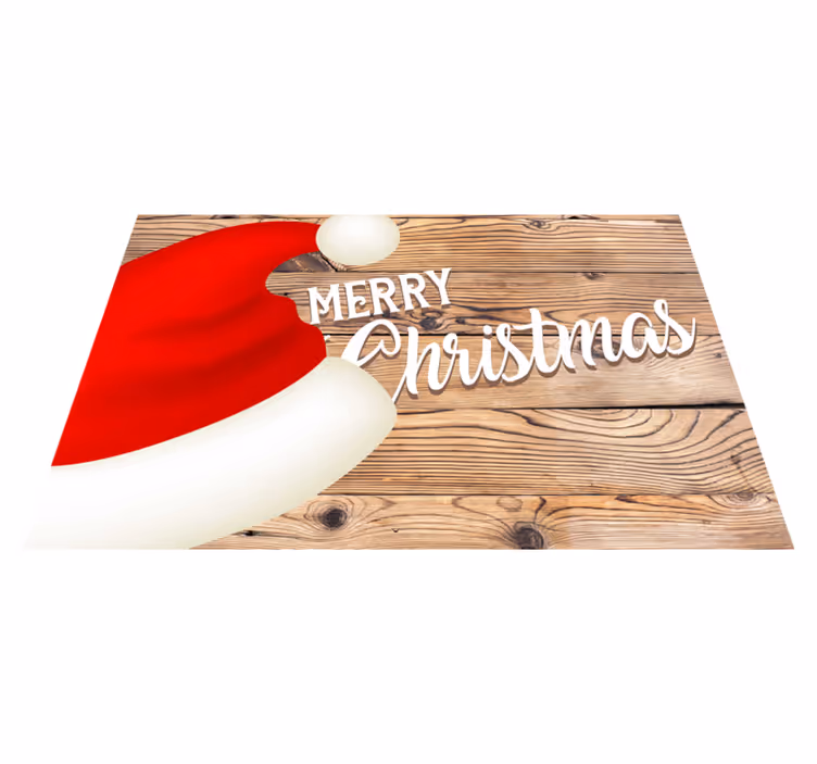 Tovaglietta personalizzata natale cappello di babbo natale - TenStickers