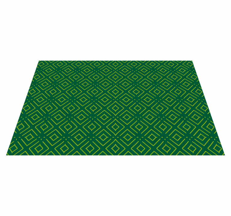 Tovaglietta americana motivo geometrico verde - TenStickers
