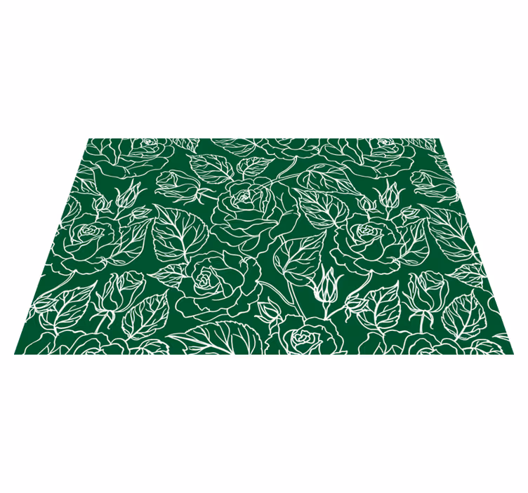 Tovaglietta americana composizione botanica elegante - TenStickers