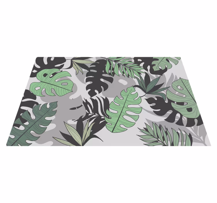 Tovaglietta americana motivo foglia tropicale - TenStickers
