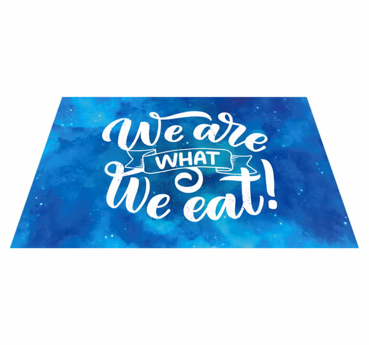 Tovaglietta americana frase arte con citazione ispiratrice - TenStickers