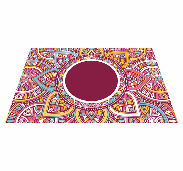 Tovaglietta americana originale motivo mandala colorato - TenStickers