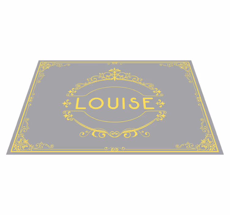 Tovaglietta americana con nome display elegante del nome - TenStickers