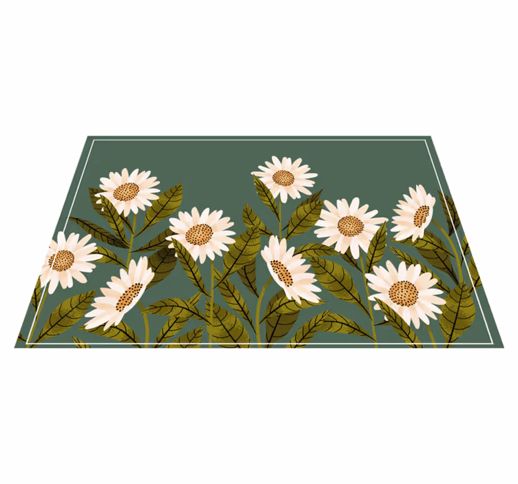 Tovaglietta americana originale motivo floreale margherita - TenStickers