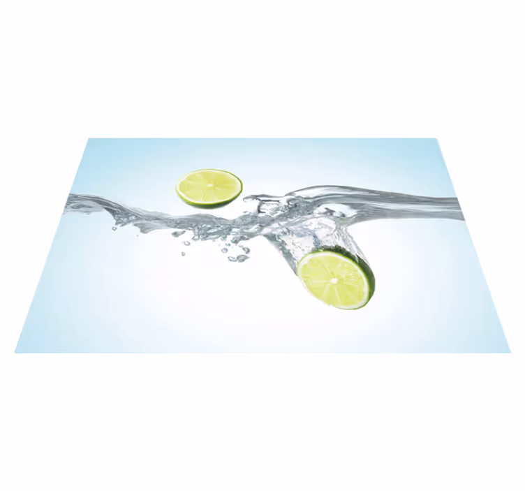 Tovaglietta americana lime a fette splash - TenStickers