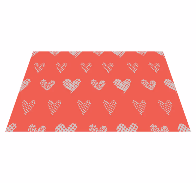 Tovaglietta americana con texture a cuore - TenStickers