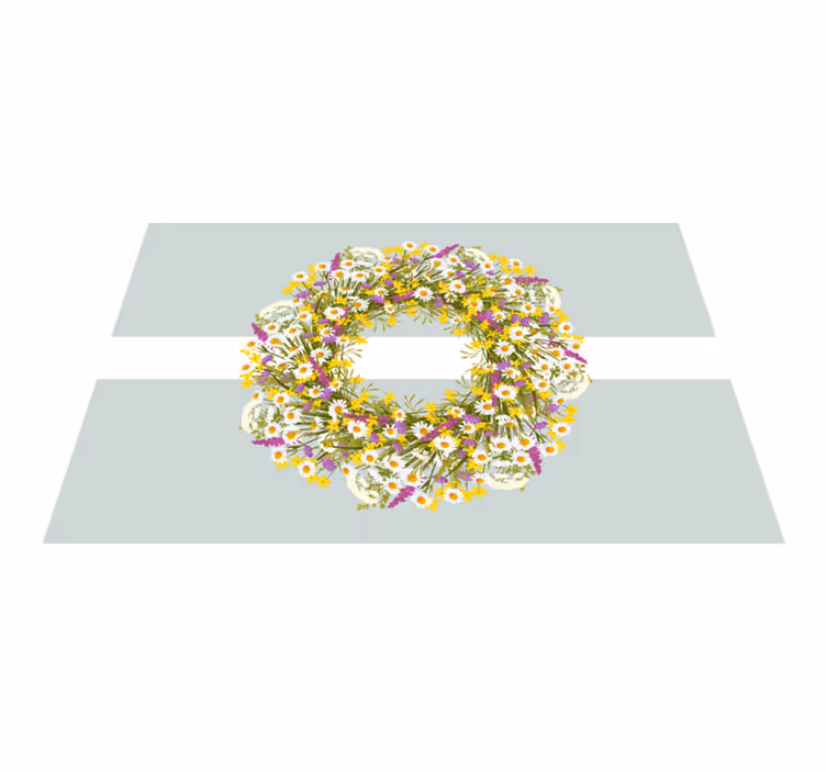 Tovaglietta americana originale centrotavola floreale - TenStickers
