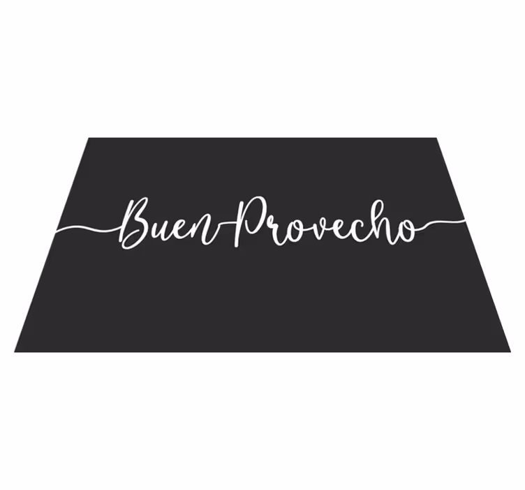 Tovaglietta americana frase affermazione elegante cibo - TenStickers