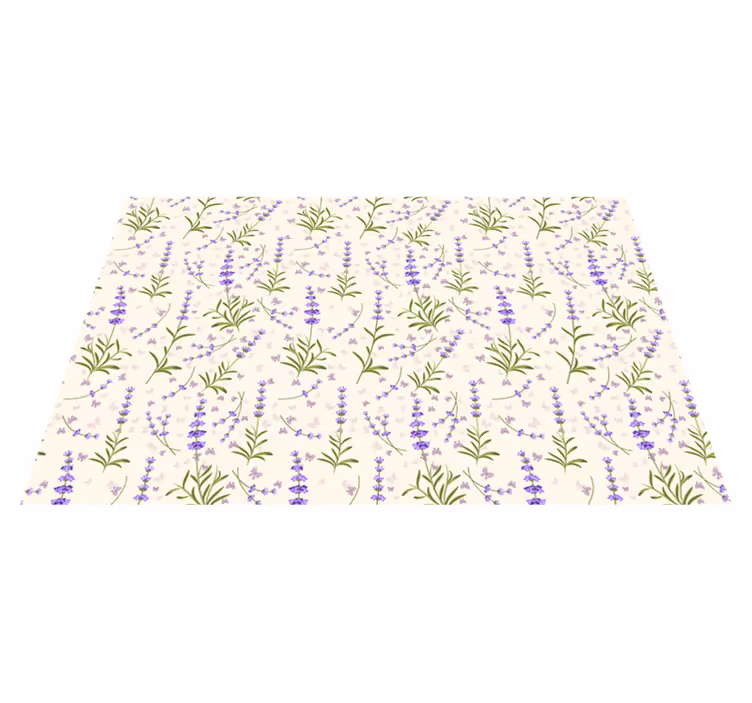Tovaglietta americana motivo floreale lavanda - TenStickers