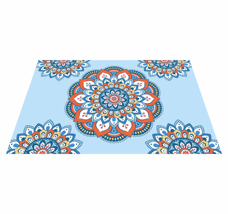 Tovaglietta americana originale motivo mandala vibrante - TenStickers