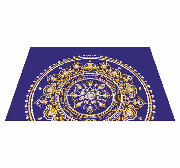 Tovaglietta americana originale mandala d'oro intricato - TenStickers