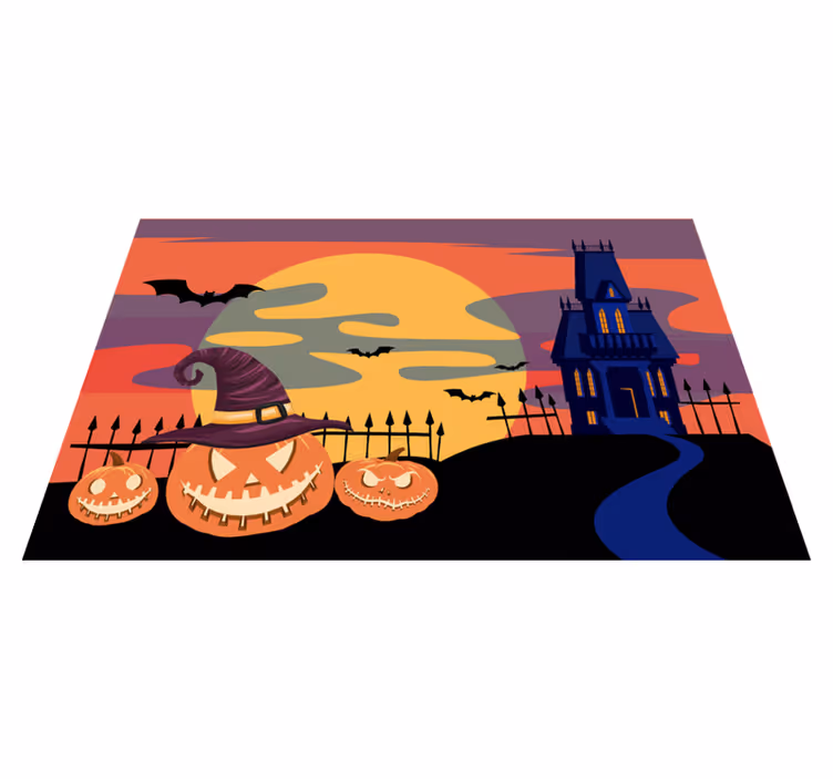 Tovagliette americana halloween scena incubo zucche - TenStickers
