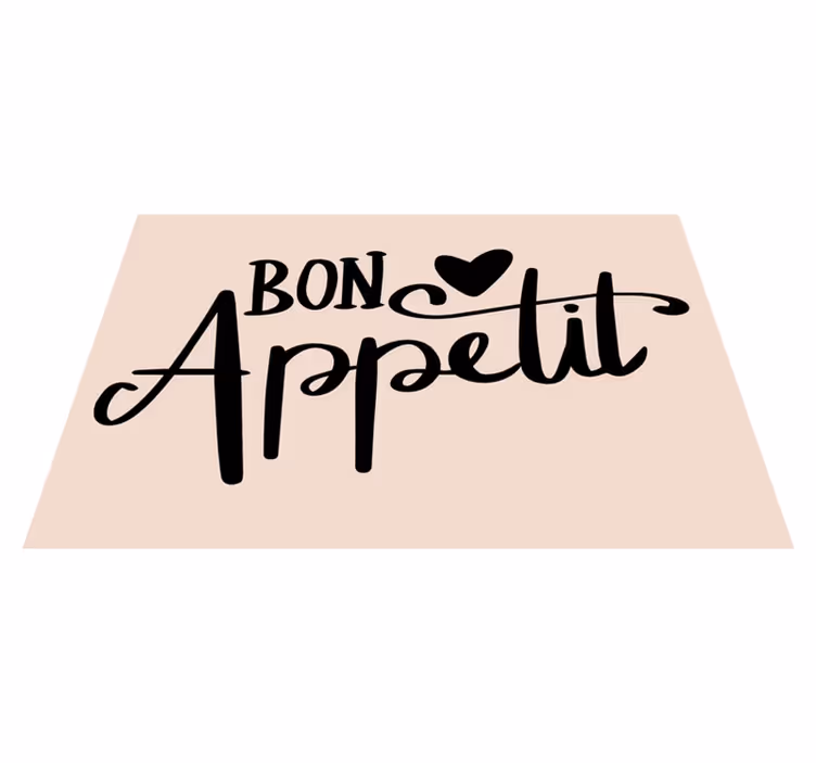 Tovaglietta americana frase buon appetito - TenStickers