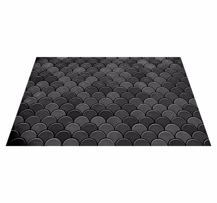 Tovaglietta americana texture Scaglie nere - TenStickers