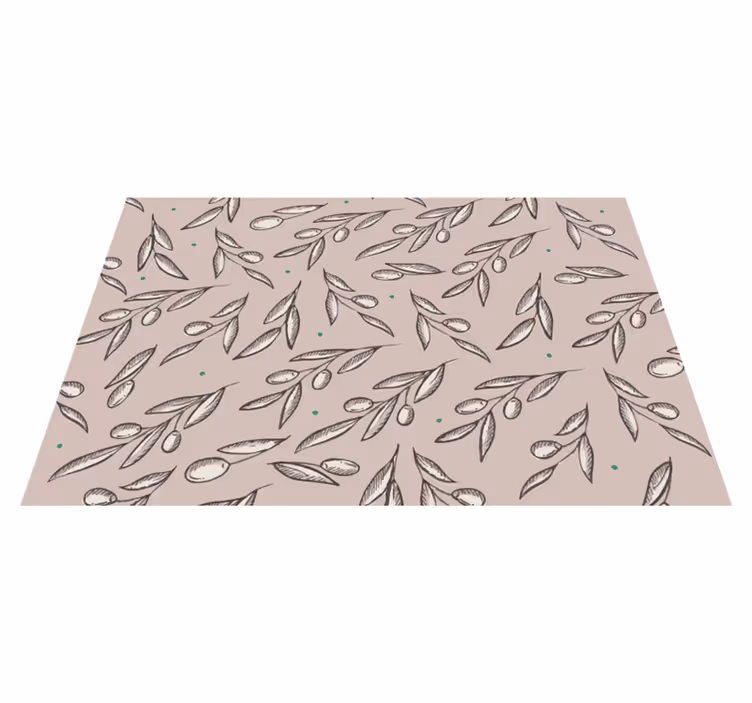 Tovaglietta americana concetto foglia elegante - TenStickers