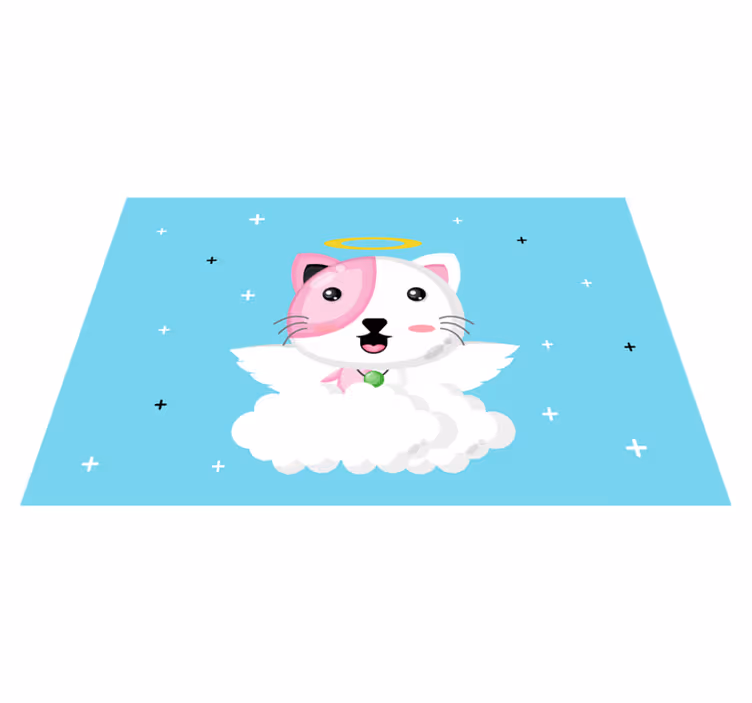 Tovaglietta americana infantile gatto angelo carino - TenStickers