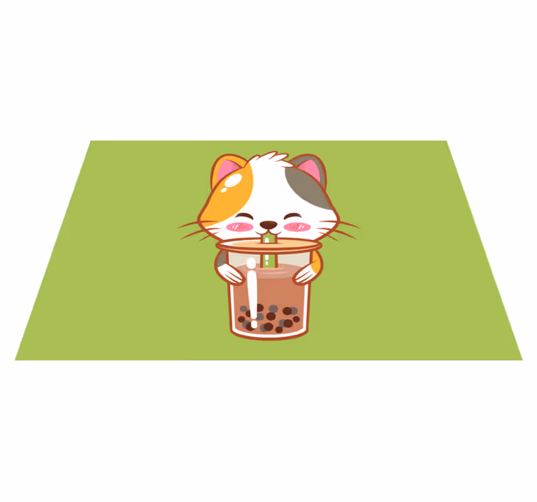 Tovaglietta americana infantile gatto carino beverage - TenStickers
