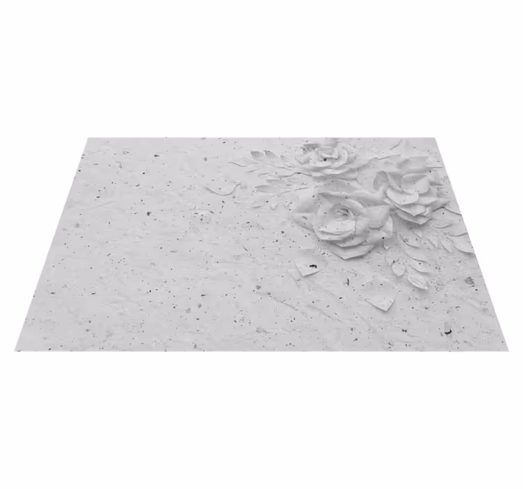 Tovaglietta americana rilievo floreale elegante - TenStickers