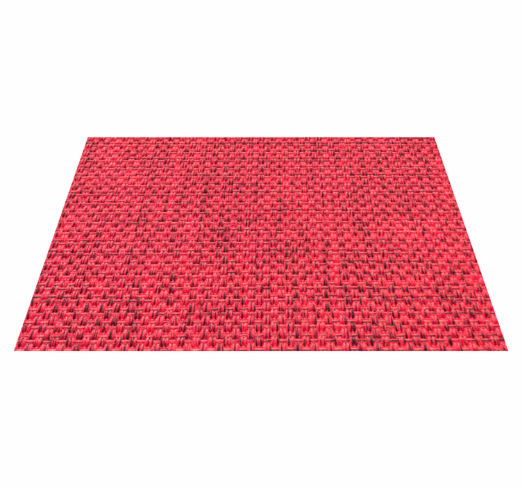 Tovaglietta americana in tessuto rosso texturizzato - TenStickers