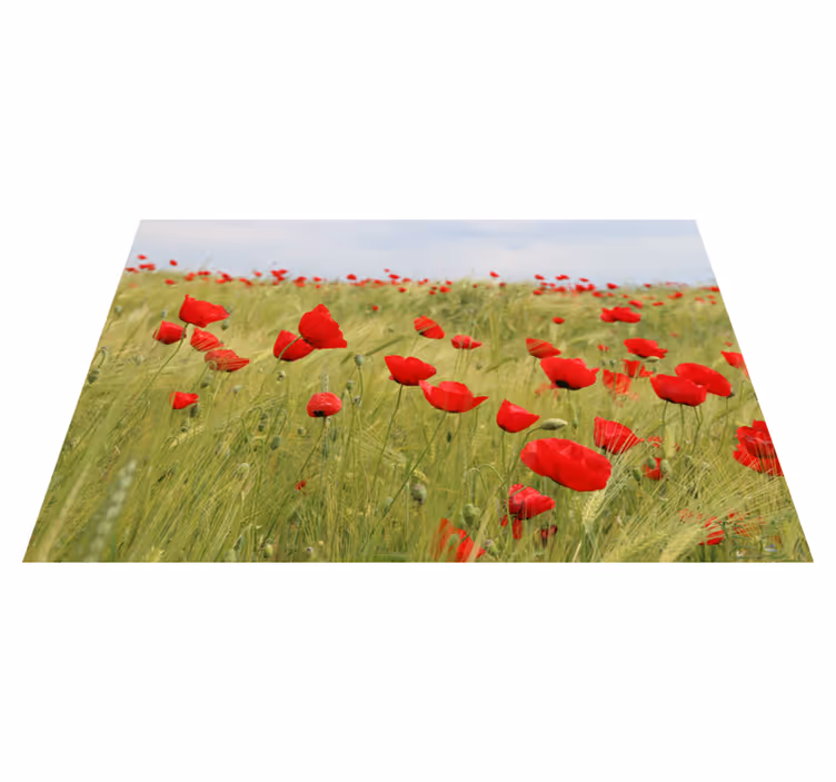 Tovaglietta americana originale campo di papaveri - TenStickers