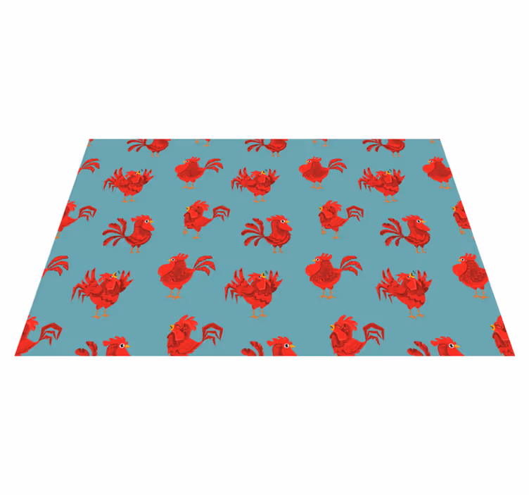 Tovaglietta americana originale con motivo gallo incantevole - TenStickers