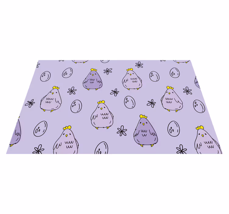 Tovaglietta americana infantile con motivo gallinelle - TenStickers