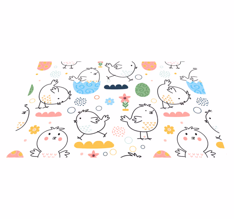 Tovaglietta americana infantile con motivi di uccellini - TenStickers