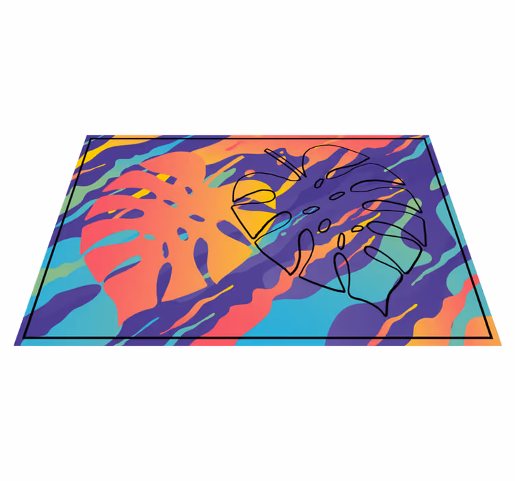 Tovaglietta americana originale motivo foglie colorate - TenStickers