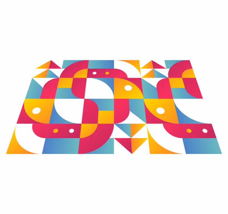 Tovaglietta americana moderna con motivi geometrici audaci - TenStickers