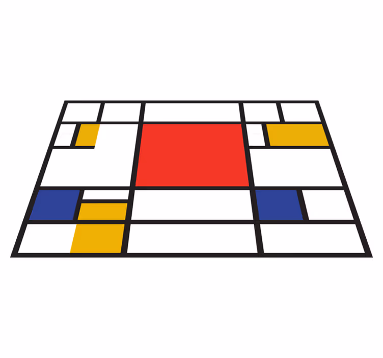 Tovaglietta personalizzata originale Arte geometrica mondrian - TenStickers
