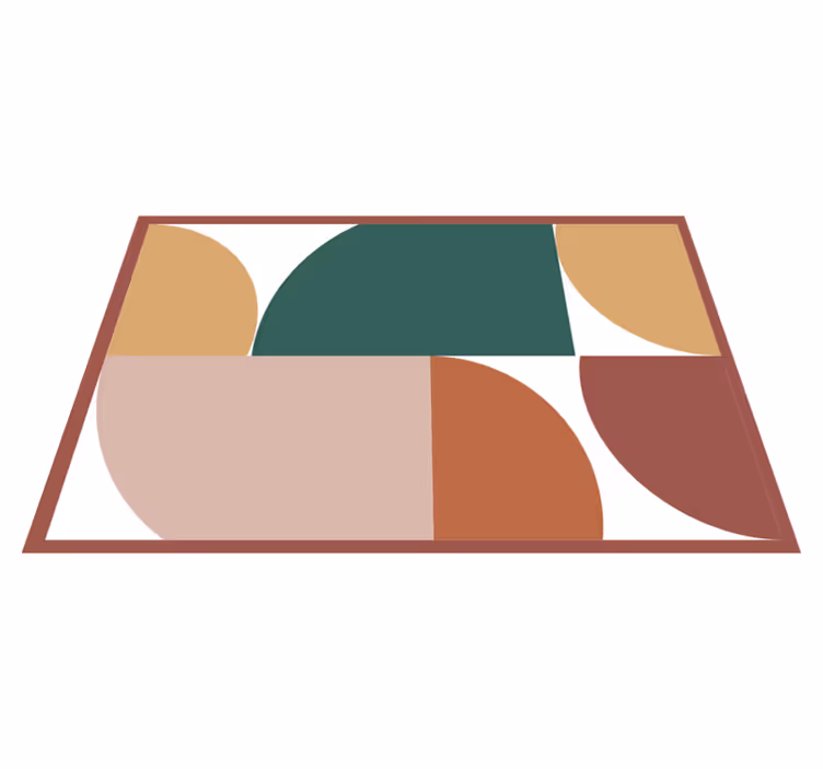 Tovaglietta americana moderna segmenti colorati geometrici - TenStickers