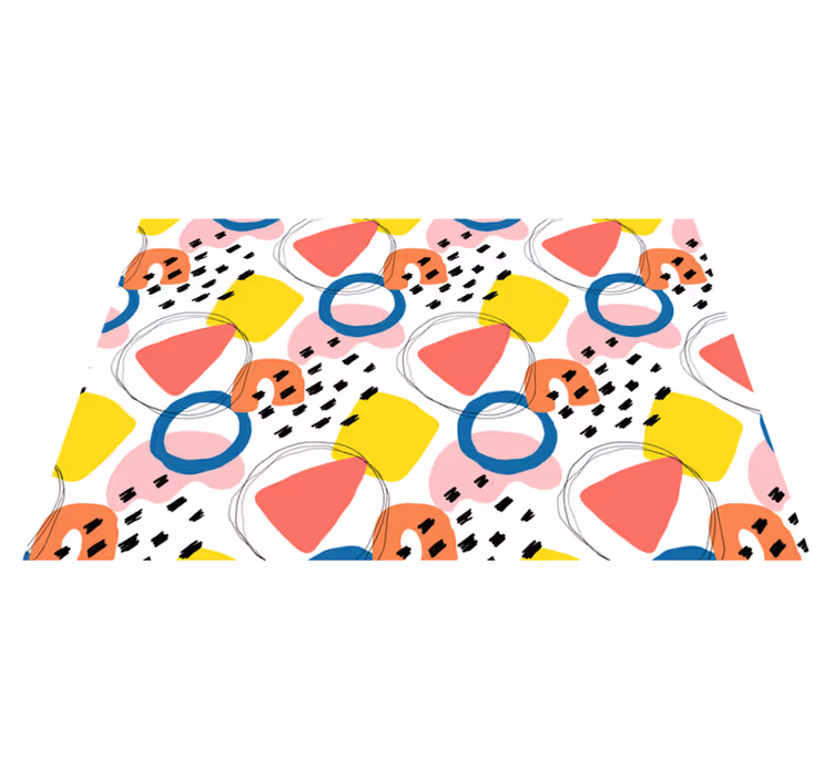 Tovaglietta americana moderna elementi geometrici vivaci - TenStickers