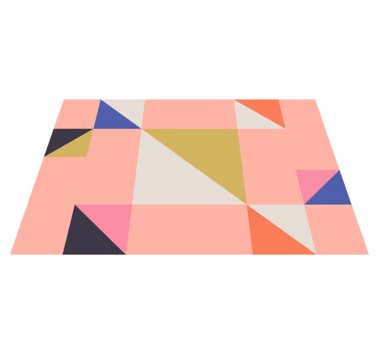 Tovaglietta americana moderna sezioni colorate geometriche - TenStickers