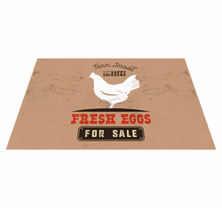 Tovaglietta americana originale pollo fresco di fattoria - TenStickers