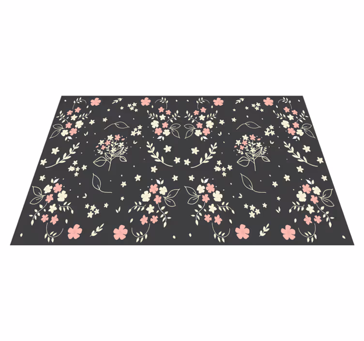 Tovaglietta americana originale superficie elemento fiorito - TenStickers