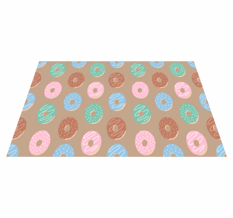 Tovaglietta americana originale motivo donut vivace - TenStickers