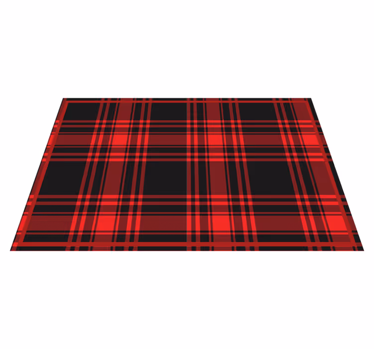 Tovaglietta americana superficie a motivo tartan - TenStickers