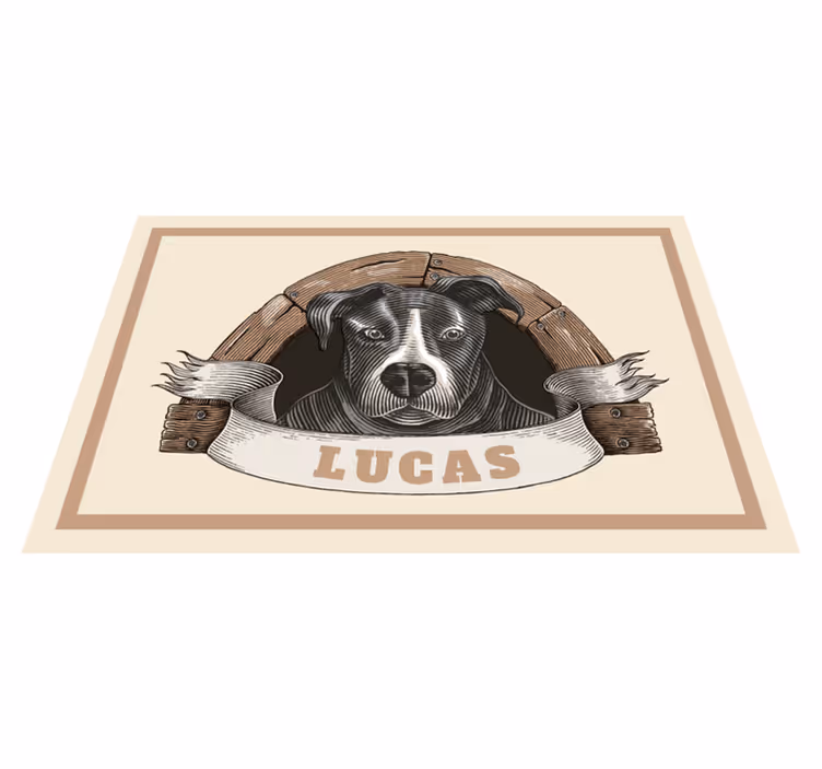 Tovaglietta americana originale illustrazione di cane - TenStickers