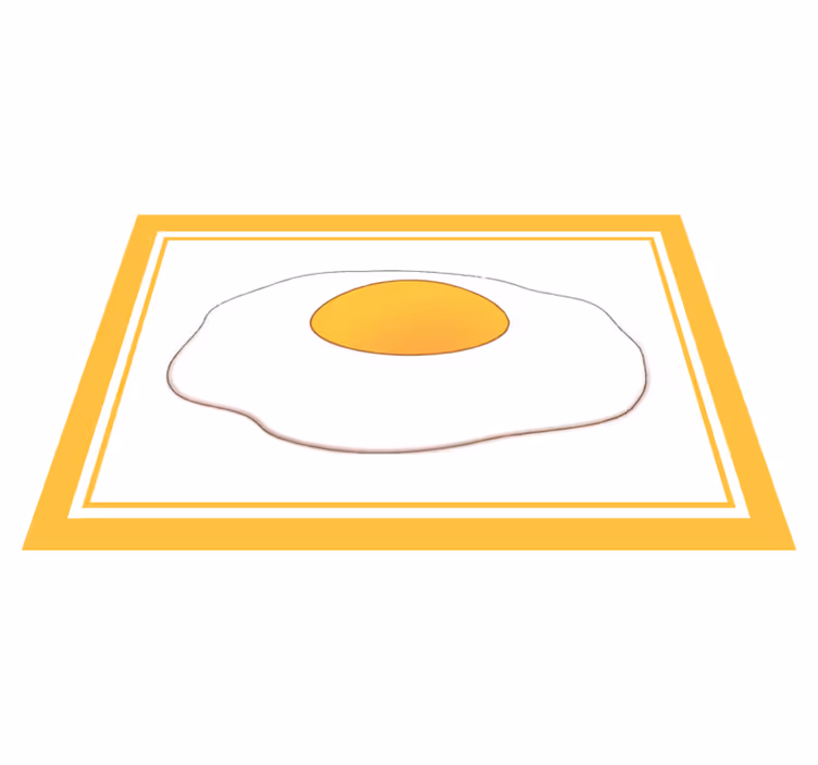 Tovaglietta americana originale forma di uovo fritto - TenStickers
