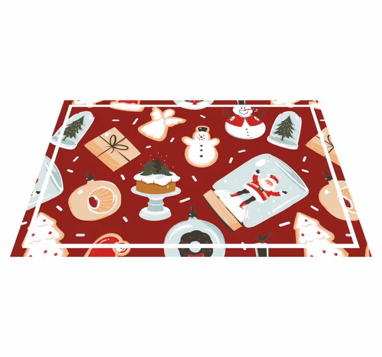 Tovaglietta personalizzata natale motivi festivi - TenStickers