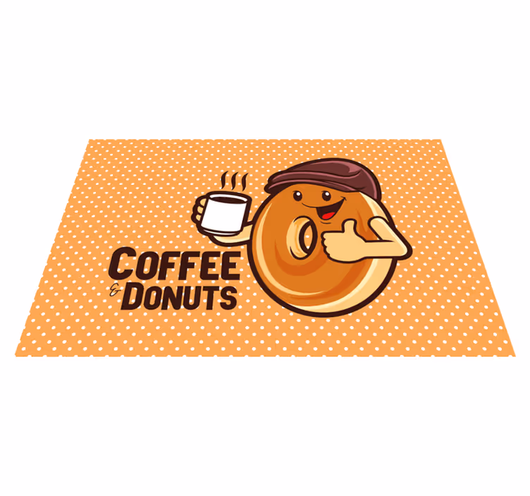 Tovaglietta americana infantile personaggio ciambella felice - TenStickers