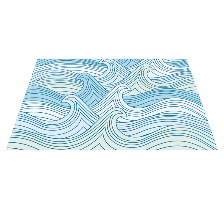 Tovaglietta americana motivo a linee curvilinee - TenStickers