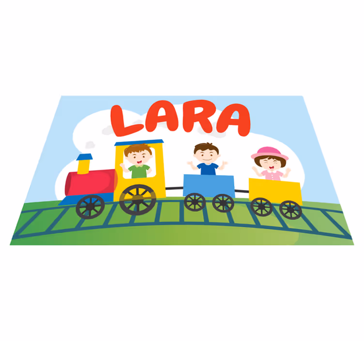 Tovaglietta americana infantile illustrazione treno bambini - TenStickers