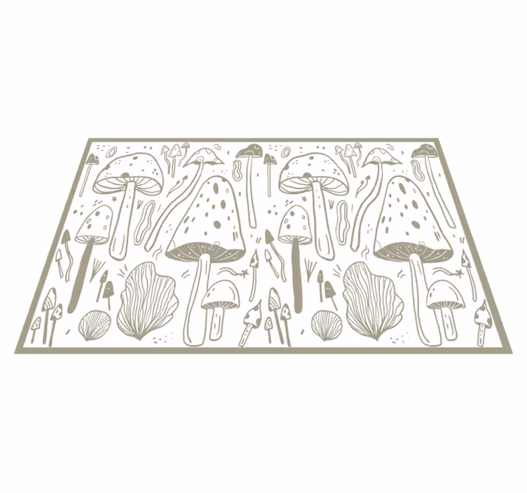 Tovaglietta americana originale elementi naturali funghi - TenStickers
