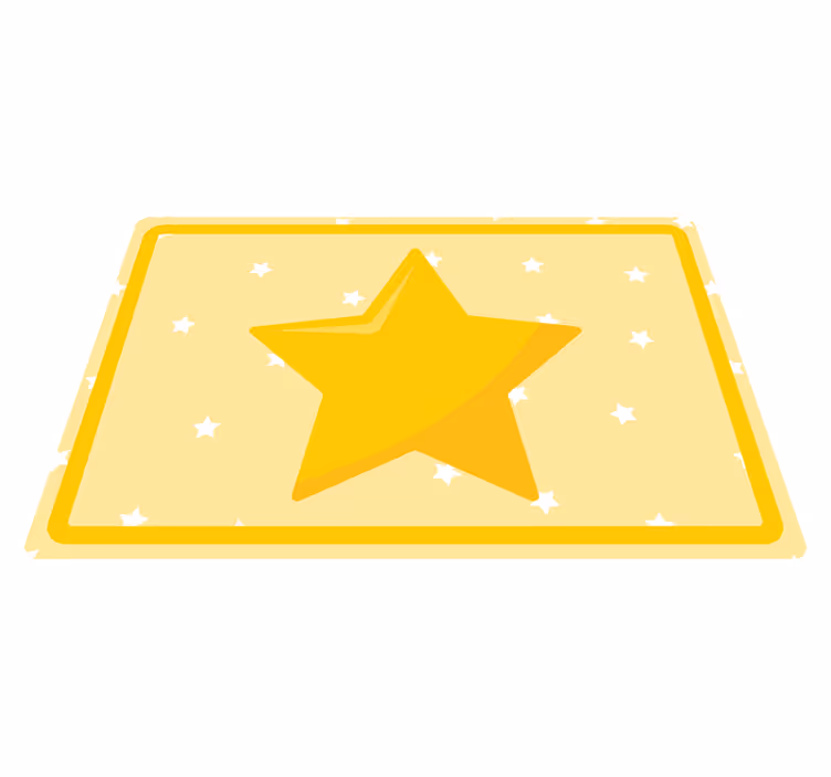Tovaglietta americana infantile forma stella colorata - TenStickers
