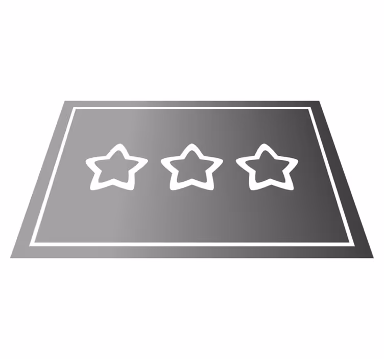 Tovaglietta americana moderna con display valutazione stelle - TenStickers